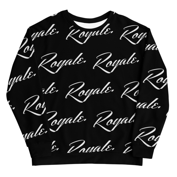 ROYALE. Blackout Monogram Sweatshirt - Blanco