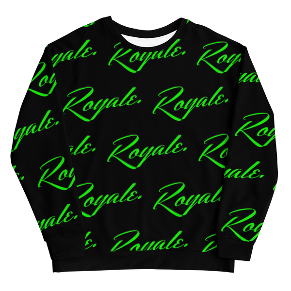 ROYALE. Blackout Monogram Sweatshirt - Slime