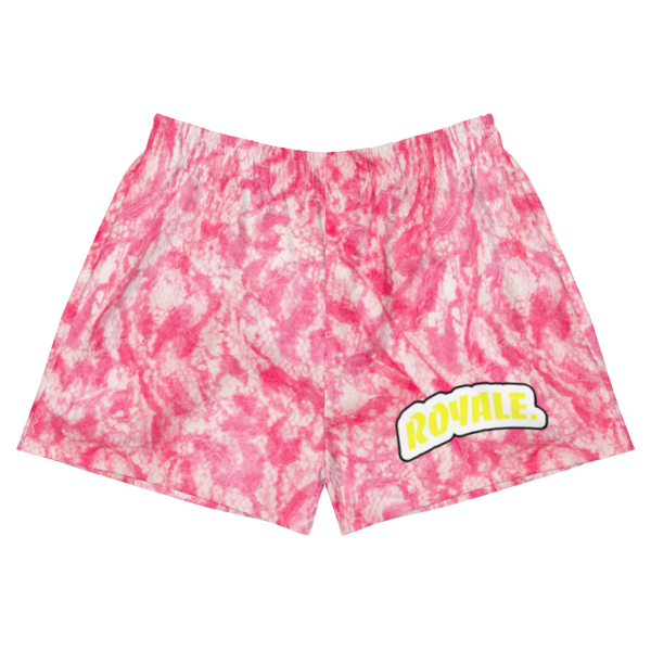 ROYALE. Pink Lemonade Tie-Dye Ladies Short-Shorts