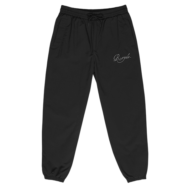 ROYALE. Baggy Recycled Tracksuit Trousers - Noir