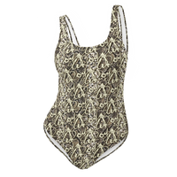 ROYALE. Monogram One-Piece Swimsuit - Animal Print