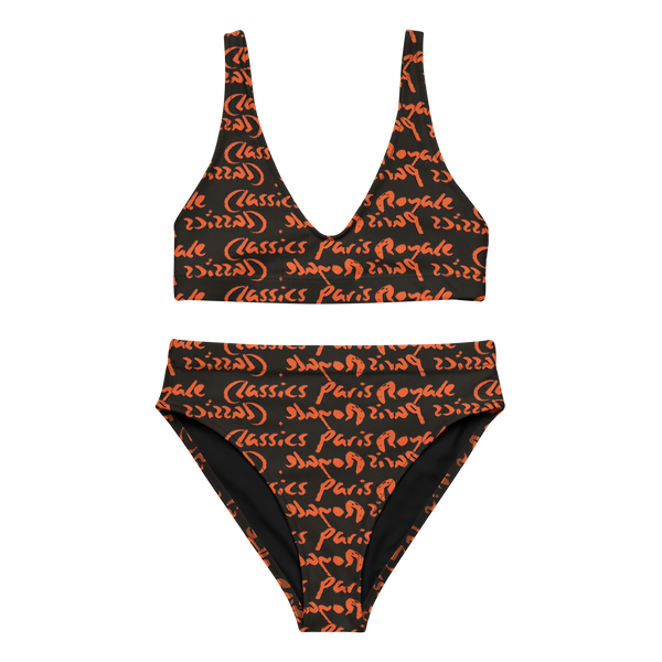 ROYALE. Paris Monogram High-Waisted Bikini