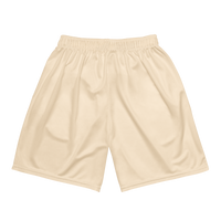 ROYALE. Solids Mesh Shorts - Cream