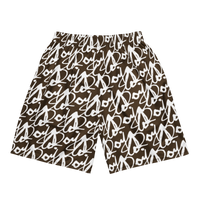 ROYALE. Monogram Mesh Shorts - Coffee