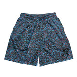 ROYALE. Elefanté Cheetah Mesh Shorts