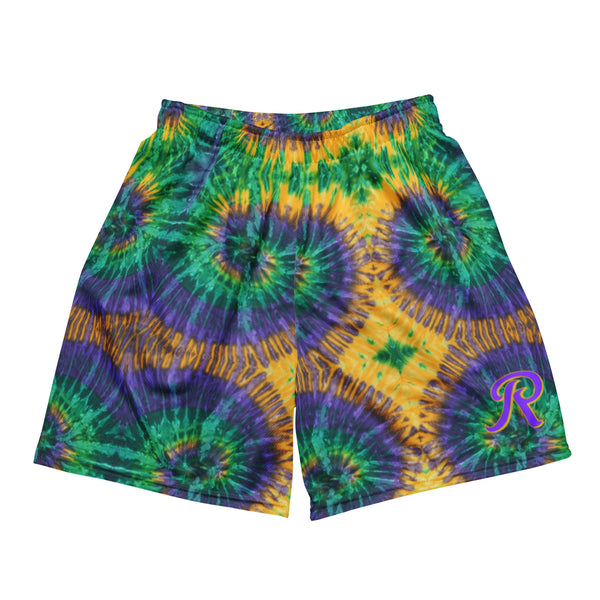 ROYALE. Mardi Gras Mesh Shorts