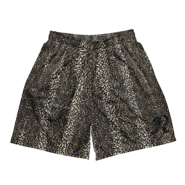 ROYALE. Elefante Mesh Shorts - Chocolate