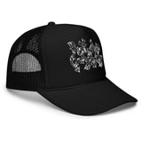 ROYALE. Camo Trucker Cap - Black