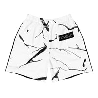 ROYALE. Marble Shorts - White