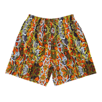 ROYALE. Flamin' Hot Leopard Shorts