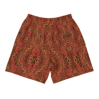 ROYALE. Cranberry Paisley Shorts