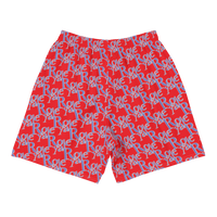 ROYALE. Luxor Monogram Shorts - Coral