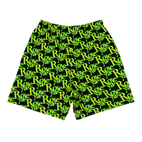 ROYALE. Luxor Monogram Shorts - Lemon Lime