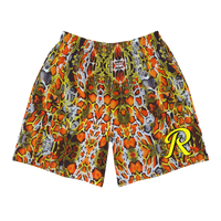 ROYALE. Flamin' Hot Leopard Shorts