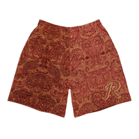 ROYALE. Rose Gold Paisley Shorts