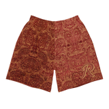 ROYALE. Rose Gold Paisley Shorts