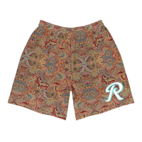 ROYALE. Rambutan Paisley Shorts