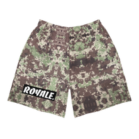 ROYALE. Army Camo Shorts