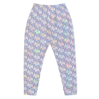 ROYALE. Tie Dye Luxor Monogram Joggers - Tangie Cream