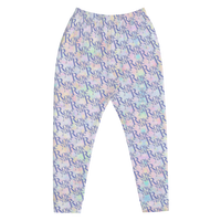 ROYALE. Tie Dye Luxor Monogram Joggers - Tangie Cream