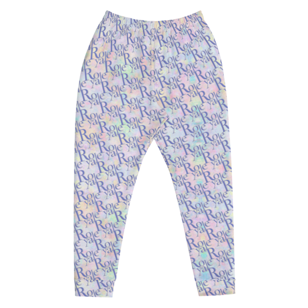 ROYALE. Tie Dye Luxor Monogram Joggers - Tangie Cream