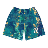 ROYALE. Marble Shorts - Tiffany Blue