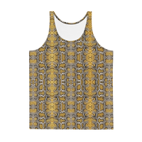 ROYALE. Snakeskin Dri-Fit Tank Top - Sun