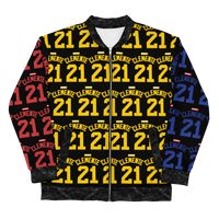 ROYALE. Clemente Medley Jersey Bomber Jacket