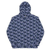 ROYALE. Luxor Monogram Hoodie - Navy