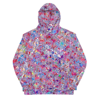 ROYALE. Tie Dye Luxor Monogram Hoodie - Mixed Berry