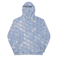 ROYALE. Tie Die Luxor Monogram Hoodie - Cloud 9