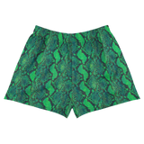 ROYALE. Queen Green Mamba Short Shorts