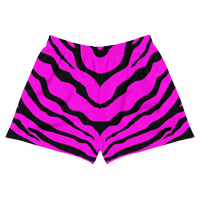 ROYALE. Pink Zebra Ladies Short Shorts