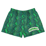 ROYALE. Queen Green Mamba Short Shorts