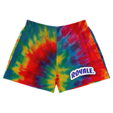 ROYALE. Rainbow Tie-Dye Ladies Short-Shorts