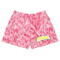 ROYALE. Pink Lemonade Tie-Dye Ladies Short-Shorts