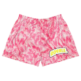 ROYALE. Pink Lemonade Tie-Dye Ladies Short-Shorts