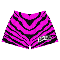 ROYALE. Pink Zebra Ladies Short Shorts