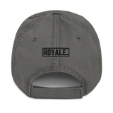 ROYALE. Distressed Cap - Charcoal