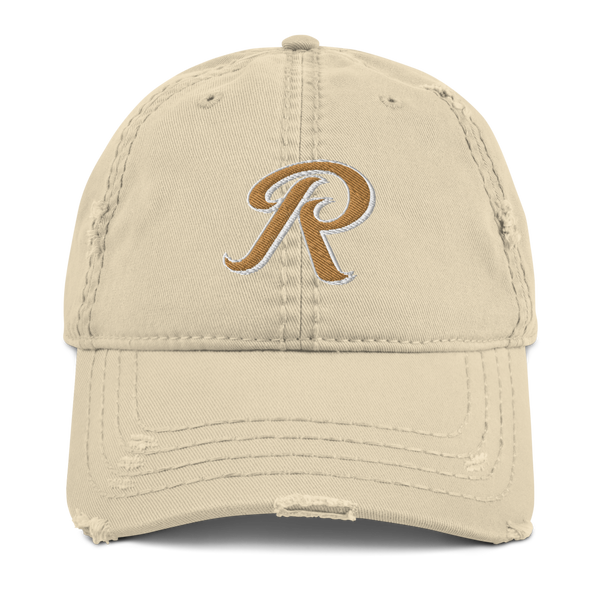 ROYALE. Distressed Cap - Cream