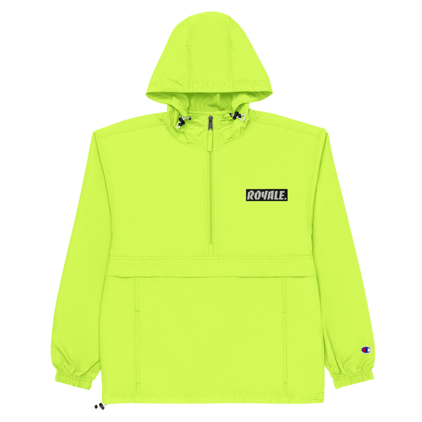 ROYALE. Neon Embroidered x Champion Windbreaker