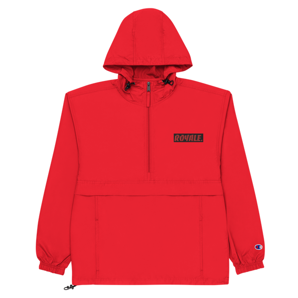 ROYALE. Rojo Embroidered x Champion Windbreaker