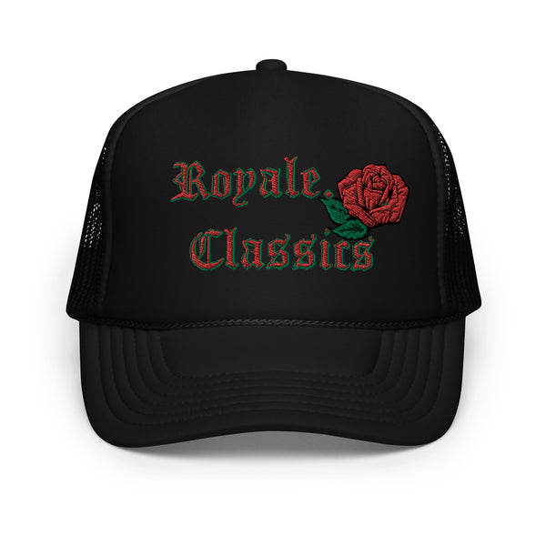 ROYALE. Foam Rose Trucker Cap