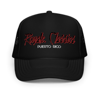 ROYALE. Foam Puerto Rico Trucker Cap - BLACK/RED