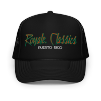 ROYALE. Foam Puerto Rico Trucker Cap - ORANGE/GREEN