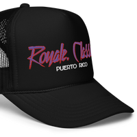 ROYALE. Foam Puerto Rico Trucker Cap - RED/PURPLE