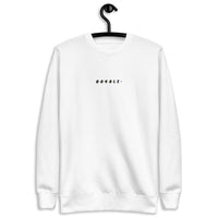 ROYALE. Amigos Embroidered Unisex Crewneck - White