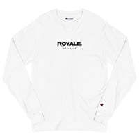 ROYALE. Drip Champion Long Sleeve - White/Noir