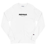 ROYALE. Drip Champion Long Sleeve - White/Noir