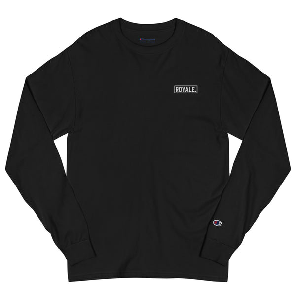 ROYALE. Classic x Champion Long Sleeve - Noir